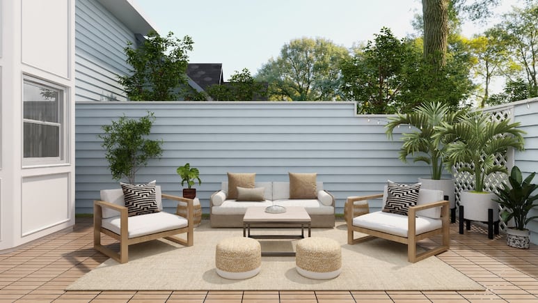 5 ideas baratas y elegantes para decorar tu terraza y que luzca más grande
