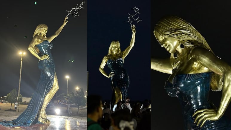 Sofía Vergara es inmortalizada en Barranquilla inauguran escultura monumental en su honor
