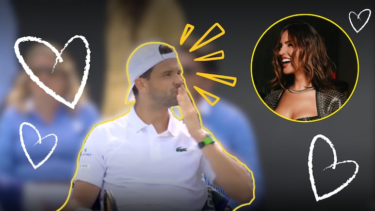 Wimbledon se detuvo por un instante Eiza González y Grigor Dimitrov fueron el motivo