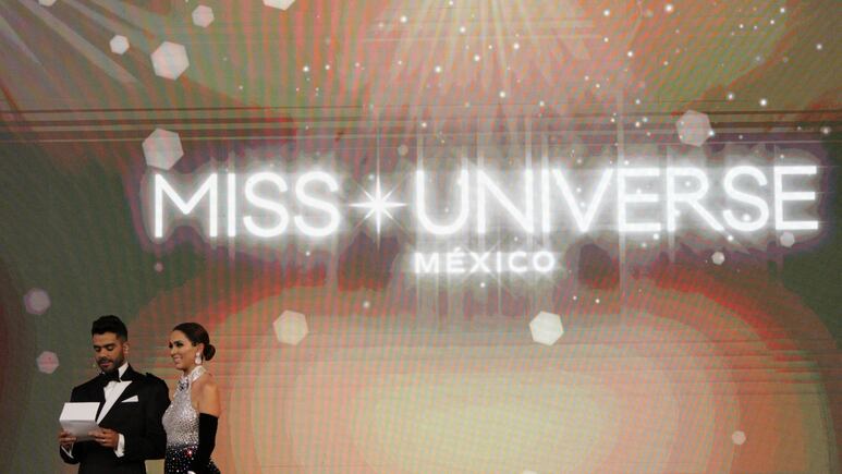 Jaqueline Bracamontes, conductora de la final de Miss Universo México 2024. Foto: Aura pérez