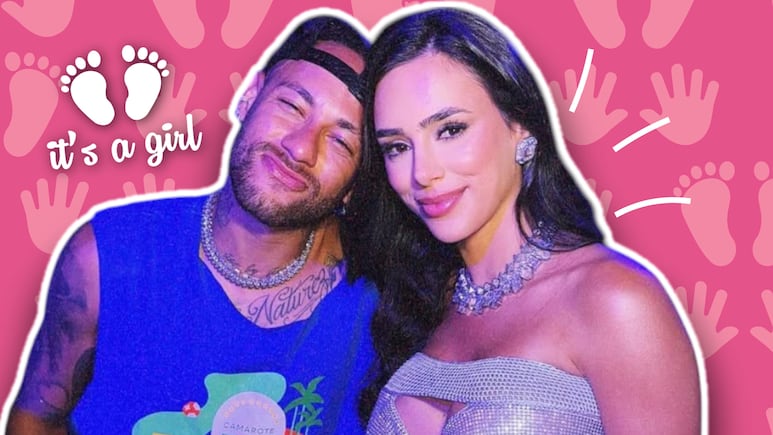 Neymar y Bruna Biancardi presentan a su hija Mel