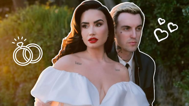 ¿Quién diseñó el vestido de novia de Demi Lovato? El emotivo significado de su look en su boda con Jordan Lutes