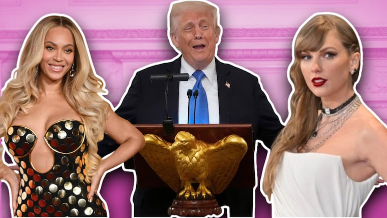 De Beyoncé a Taylor Swift: La polémica lista de celebridades que Trump quiere acusar por apoyar a Kamala Harris