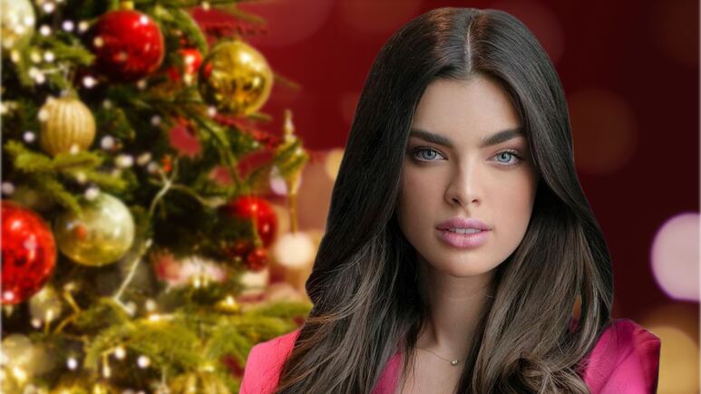 Nadia Ferreira presume las esferas gigantes más elegantes para adornar el árbol de Navidad 2024