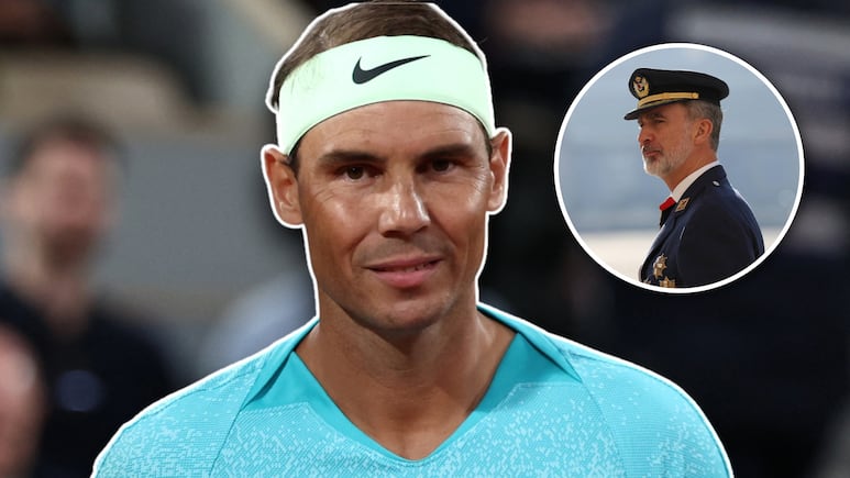 Rafa Nadal recibiendo el título de marqués