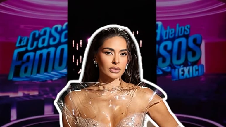 Galilea Montijo luciendo vestido blanco transparente de IANN DEY