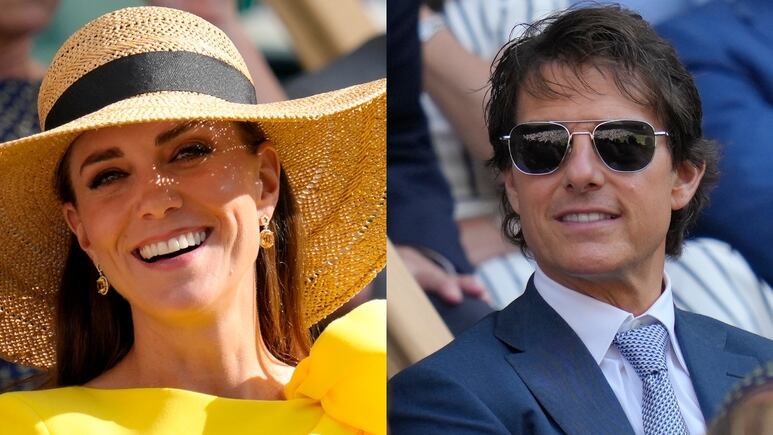 El elegante vestido amarillo de Kate Middleton con el que robó la mirada de Tom Cruise en Wimbledon