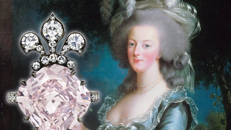 Maria Antonieta Anillo Diamante Rosa