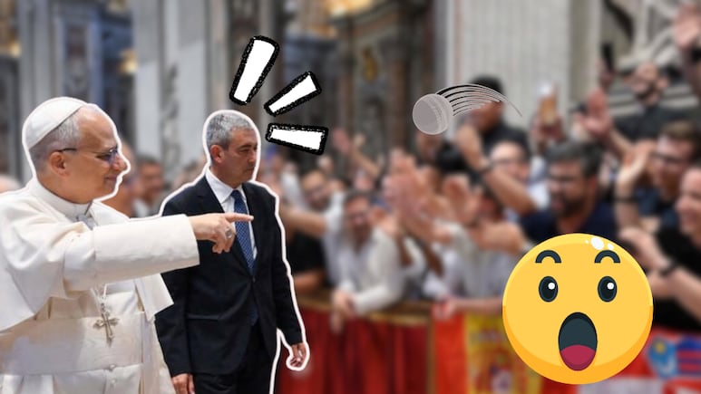 Así fue el momento en que el Papa León fue golpeado por una multitud fuera de control