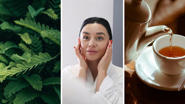 Té de plantas para tener piel de porcelana. Foto: Canva
