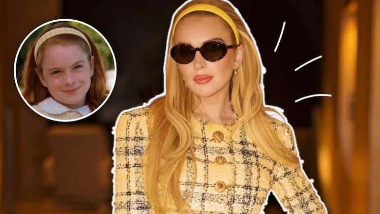 Lindsay Lohan homenajea a Annie y Hallie con looks actualizados