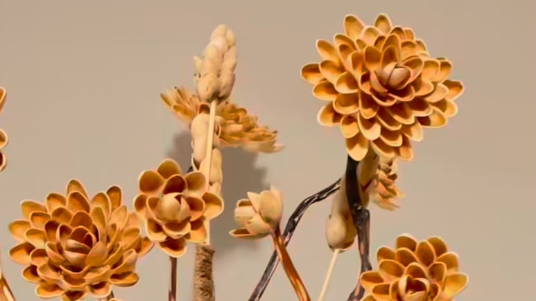decoración con pistaches
