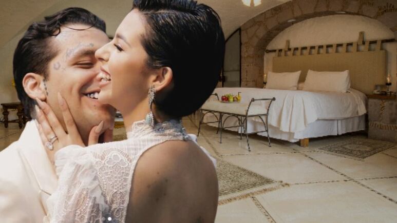 ¿Dónde pasarón Christian Nodal y Ángela Aguilar su noche de bodas? Foto: Instagram