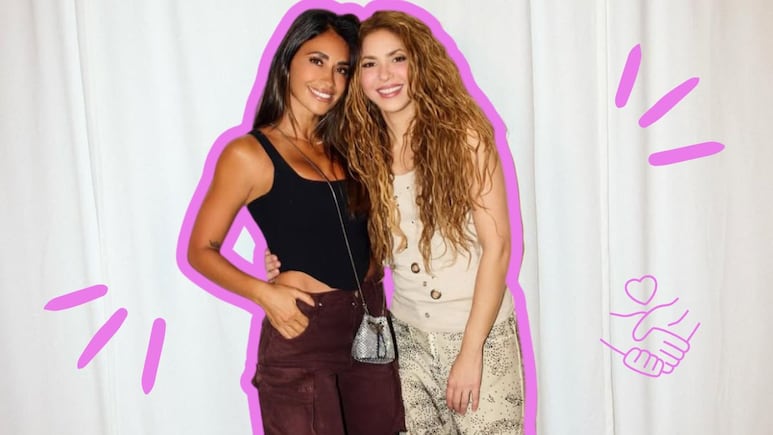 Shakira y Antonela Roccuzo.