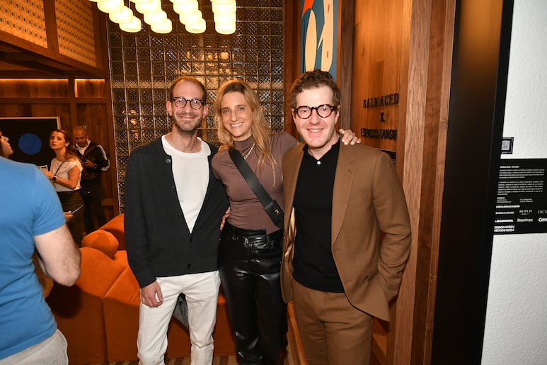 Álvaro Lara, Michelle y Daniel Braverman.