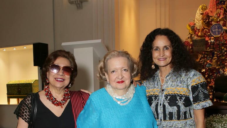 Rodrigo Rivero Lake, Margarita González y Alfonso de Bustos.
