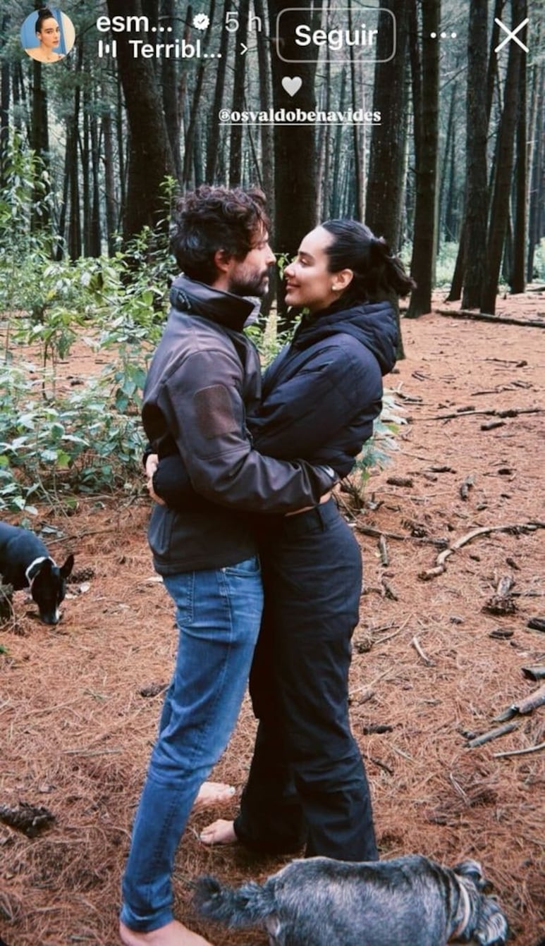 La foto que publicó Esmeralda Pimentel junto a Osvaldo Benavides