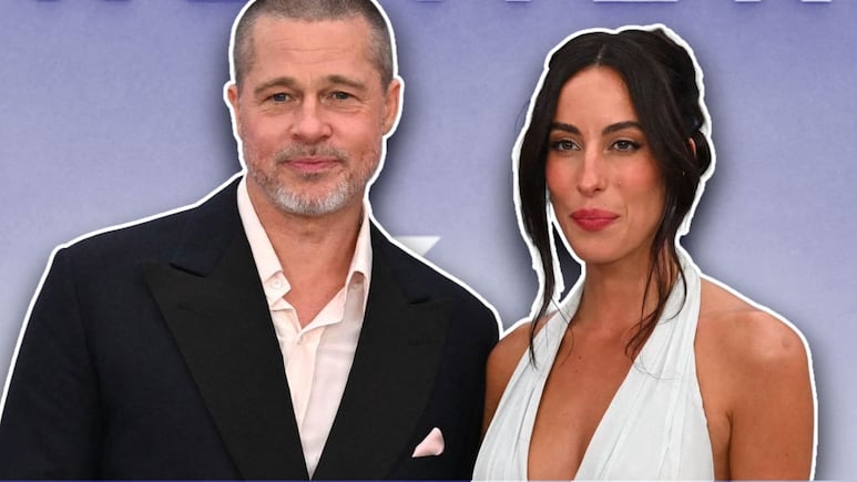 Brad Pitt e Inés de Ramón derrochando complicidad en la premier de F1