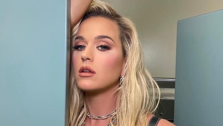 Katy Perry en vestido de cuero posa sexy tras mostrar sus piernas sin depilar (Fotos)