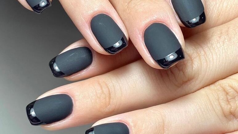 3 uñas negras que debes usar en invierno para lucir elegante e ir a la oficina