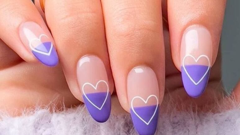 5 diseños de uñas acrílicas con corazones que debes usar en San Valentín