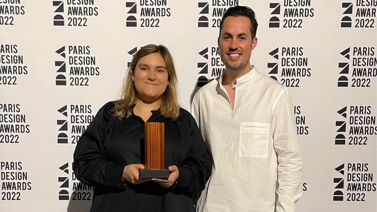 Carlos Faci y Marina Leboreiro reciben el premio DNA Paris por su obra Estudio Basalto