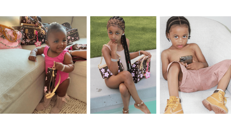 Cardi B en un momento familiar con sus tres hijos