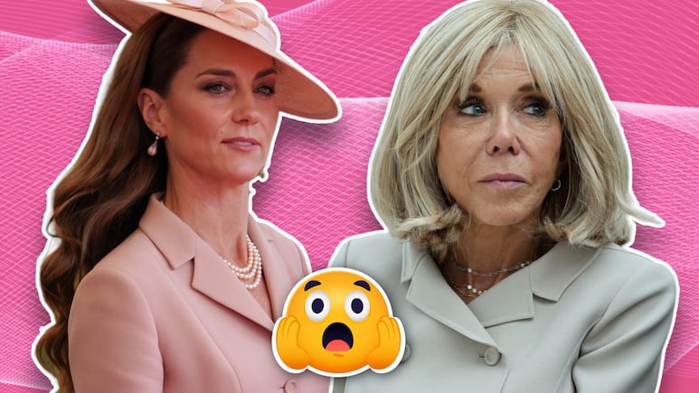 Brigitte ignora a Macron y luego llena de elogios a Kate