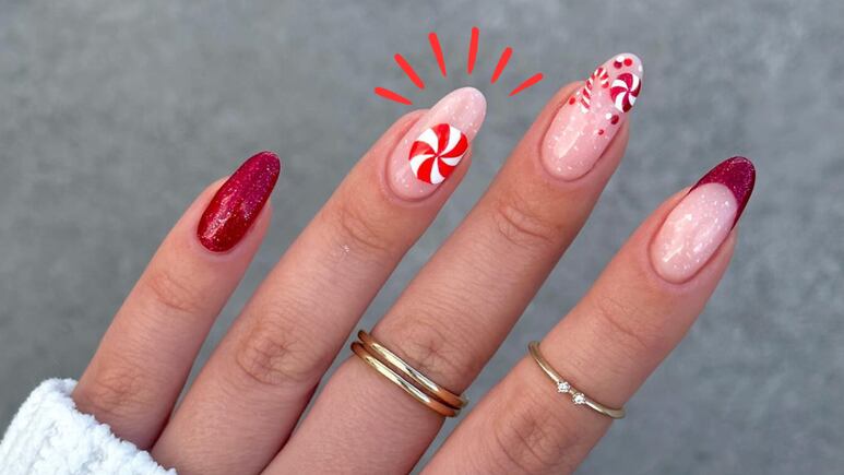 5 uñas francesas para NAVIDAD que te harán lucir MUY elegante