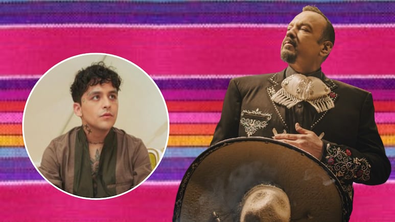 Pepe Aguilar y Christian Nodal sombrero charro. Foto: Instagram