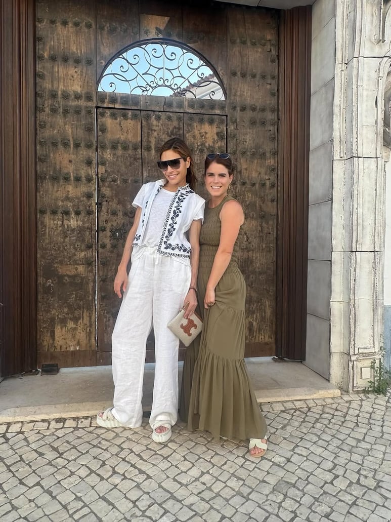 Ayda Field con la princesa Eugenia de York en Portugal