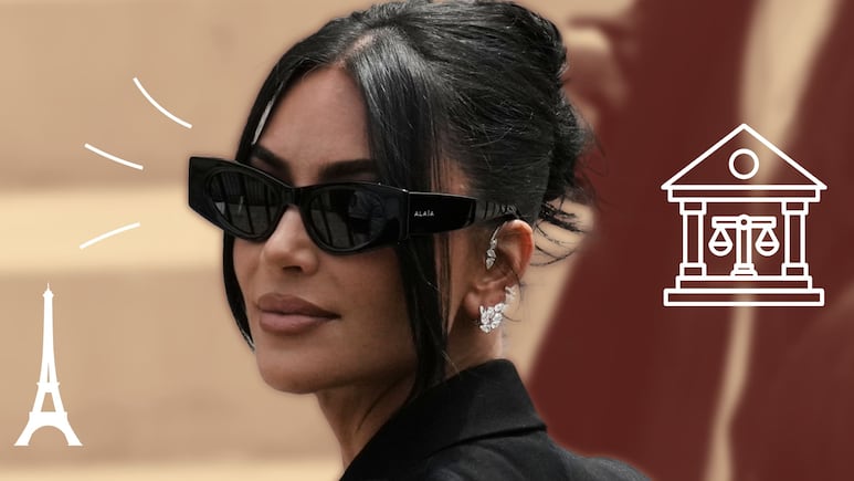 Kim Kardashian deslumbra en la corte de París con un costoso collar de diamantes