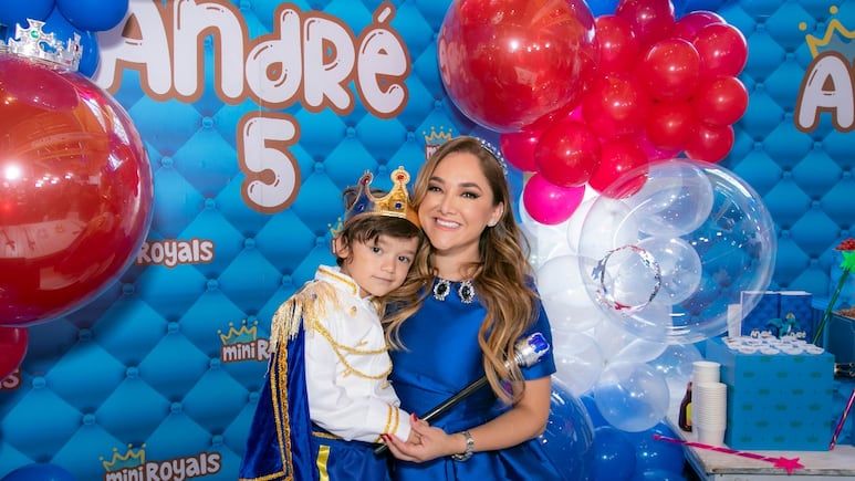 Sherlyn celebra el cumpleaños de su hijo André con fiesta y presentación de “Mini Royals”