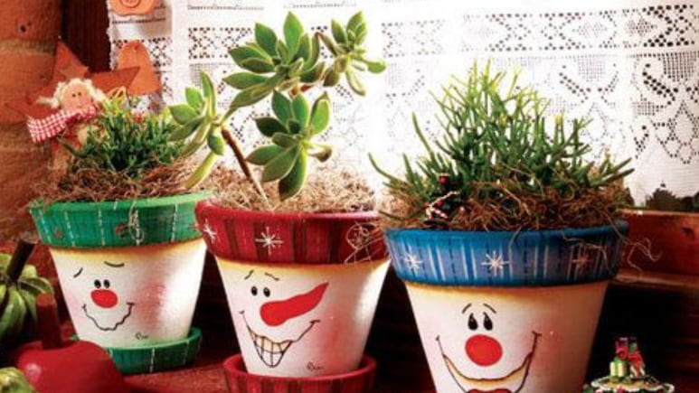 ¿Cómo decorar tus macetas para Navidad? 5 formas de hacerlo
