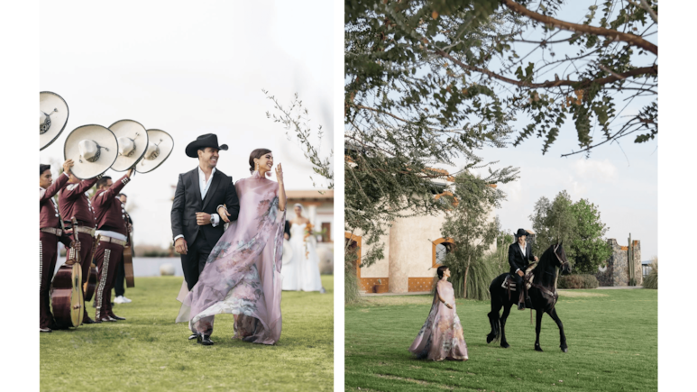 Biby Gaytán y Eduardo Capetillo en la boda de su hija