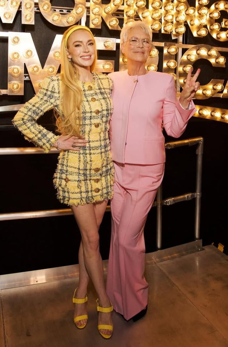 Lindsay Lohan y Jamie-Lee Curtis promocionando 'Un viernes de locos'