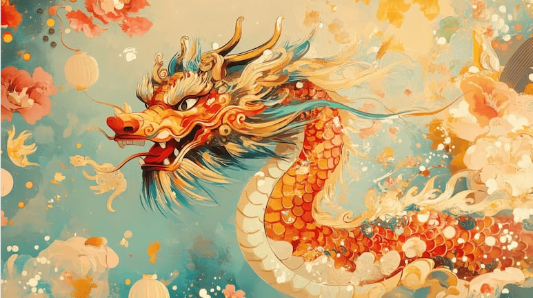 Feng shui para atraer la riqueza con cuadro de dragón
