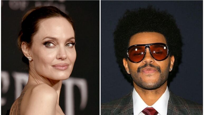 ¿Romance en puerta? Angelina Jolie y The Weeknd fueron captados en una cita en Los Ángeles