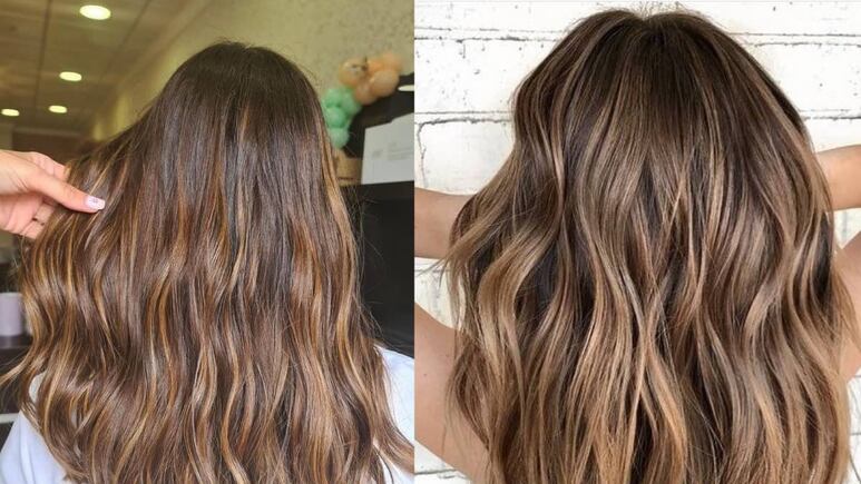 Balayage francés; el rubio que sí se ve bien en cabello oscuro