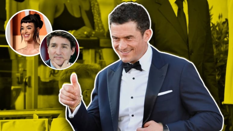 Orlando Bloom reacciona con humor al romance de Katy Perry y Justin Trudeau