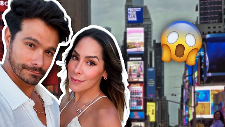 Kristal Cid y Brandon Peniche tras el tiroteo en Times Square