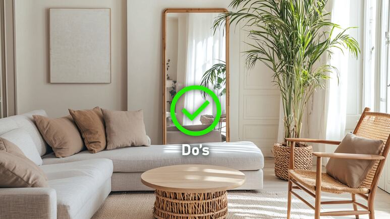 Espejo estilo Feng Shui