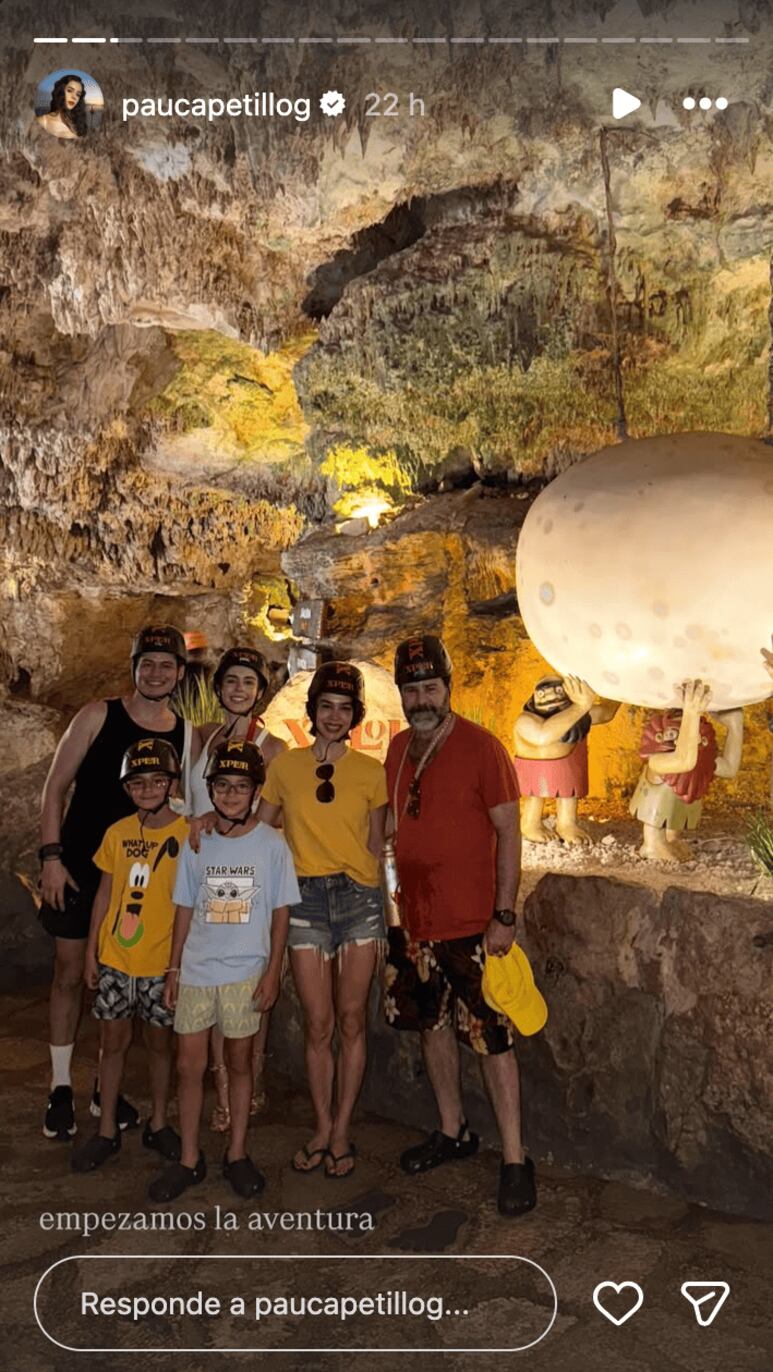 Familia Capetillo de excursión en parque natural