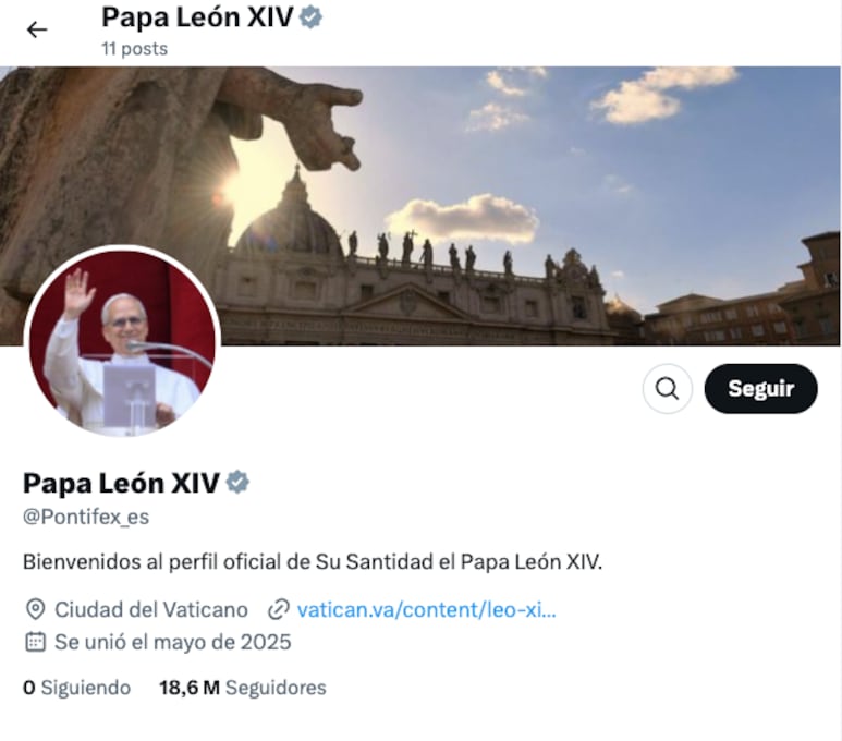 Redes sociales León XIV