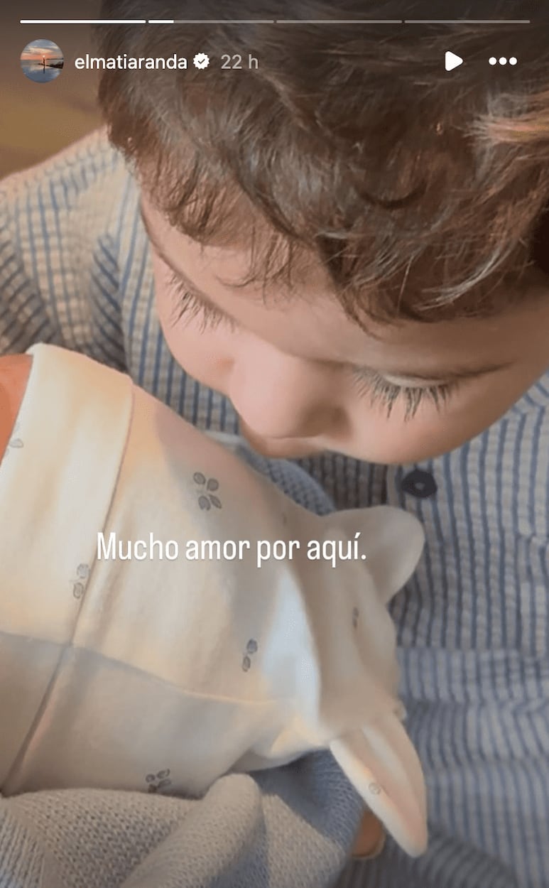 El mensaje que Benicio le dedicó a su hermanito