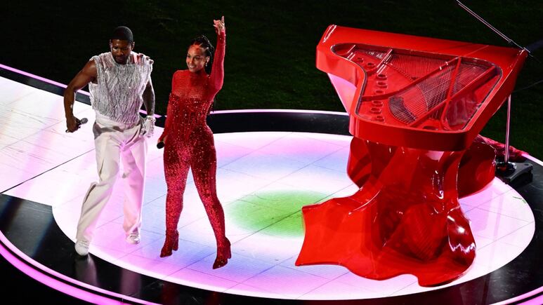 Super Bowl: Así fue el espectacular medio tiempo de Usher, Alicia Keys, William, Lil Jon y Ludacris