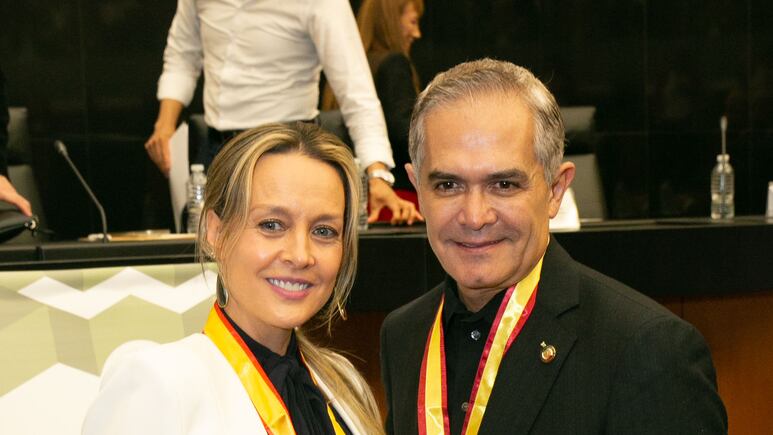 Fey y Miguel Ángel Mancera